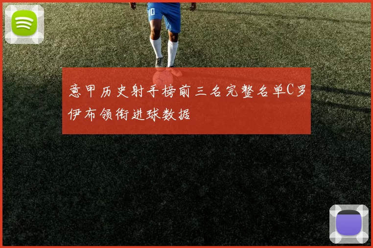 意甲历史射手榜前三名完整名单C罗伊布领衔进球数据